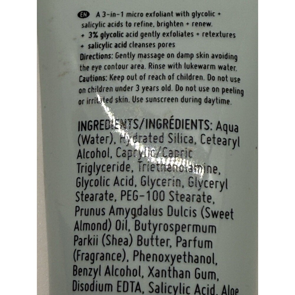 Nip Fab Glycolic Fix Face Scrub 20ML /0.7FlOz Exfoliating Cleanser Radiant Skin - Picture 2 of 4